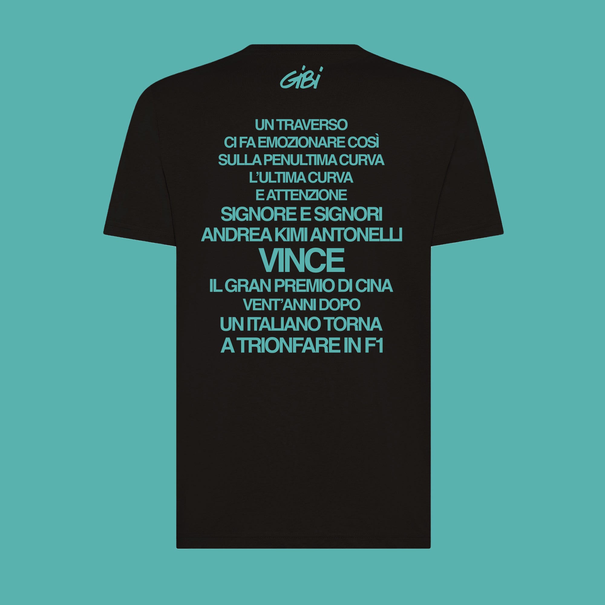 T-shirt nera Gibi Merch KING KIMI con stampa frontale, morbida e comoda, ideale per fan del personaggio.