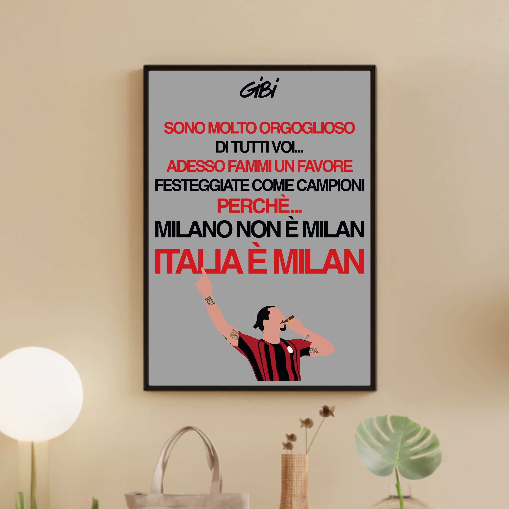 Poster ITALIA E MILAN - Gibi