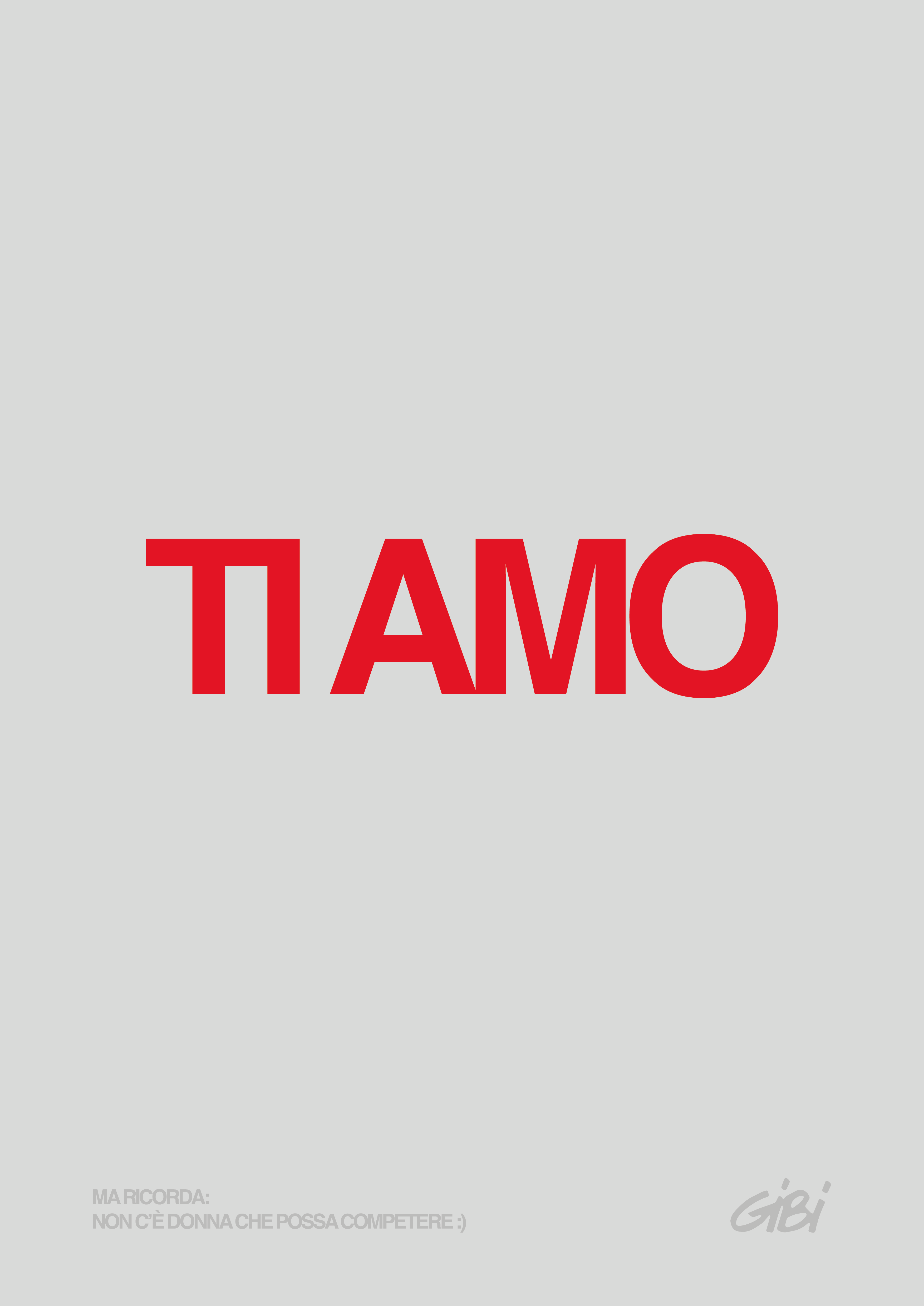 Poster "TI AMO" Omaggio - Gibi