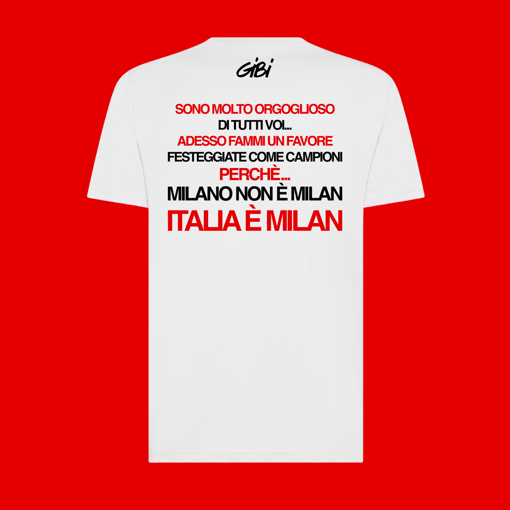 T-shirt ITALIA È MILAN - Gibi