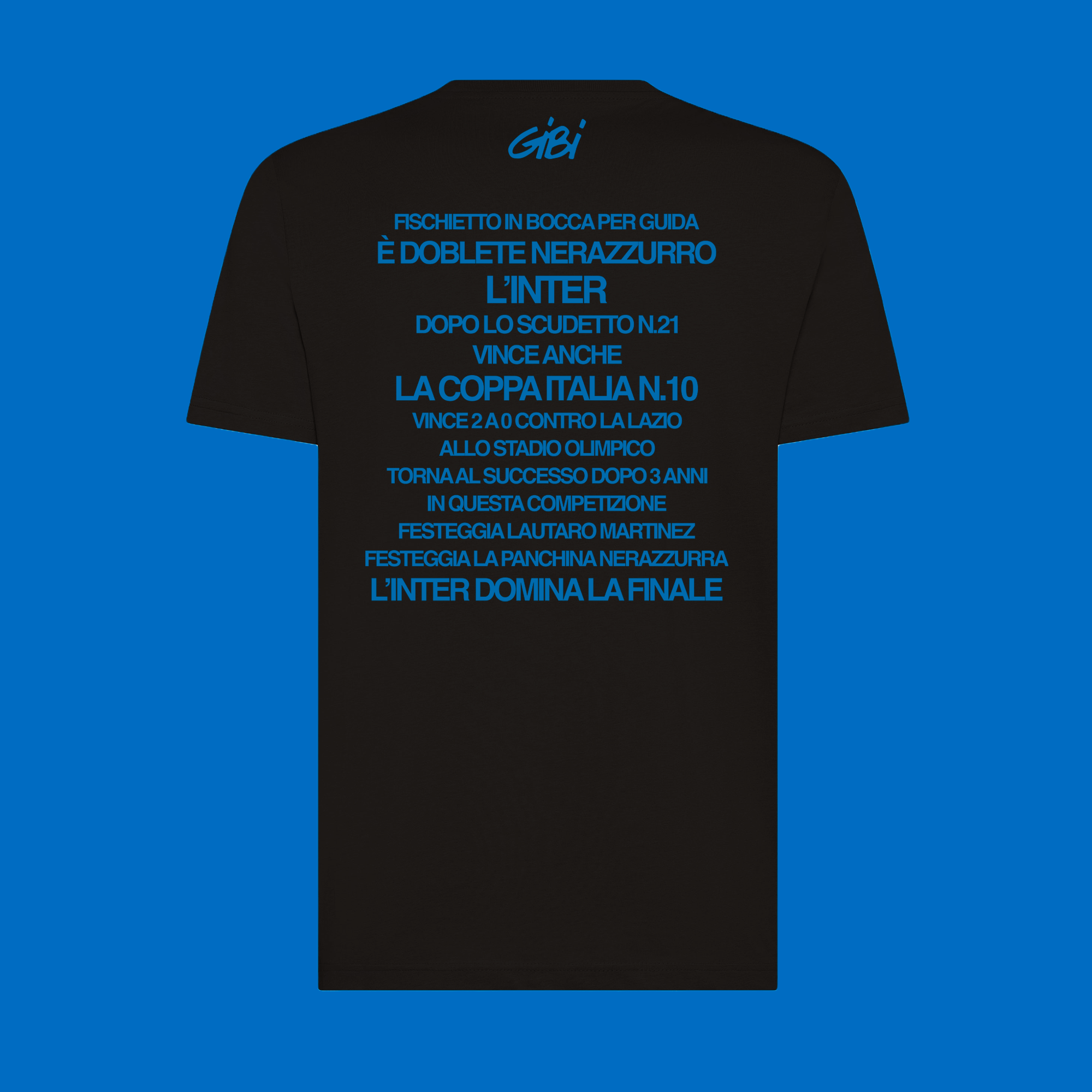 T-shirt Gibi Merch CAMP10NI con stampa digitale retrò, design colorato e dettagli vivaci sul tessuto in cotone.
