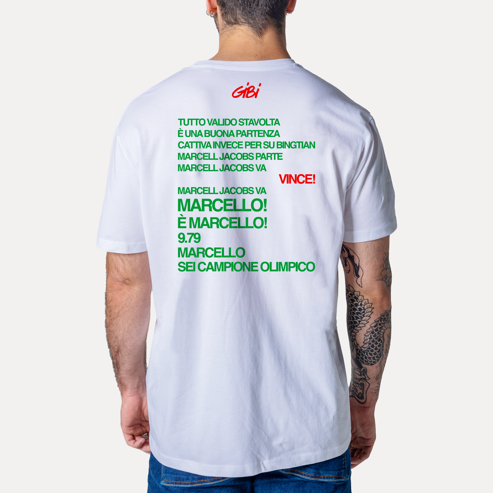 T-Shirt MARCELLO, SEI CAMPIONE OLIMPICO - Gibi