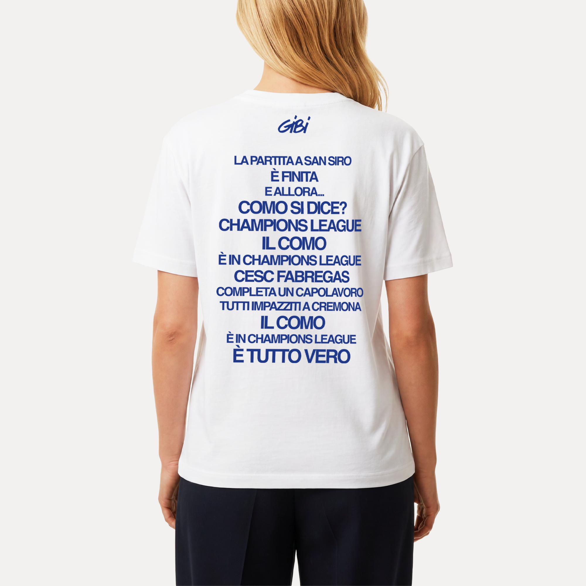 Maglietta Gibi Merch TUTTO VERO in stile retrò con stampa colorata, tessuto morbido e comodo per un look casual.