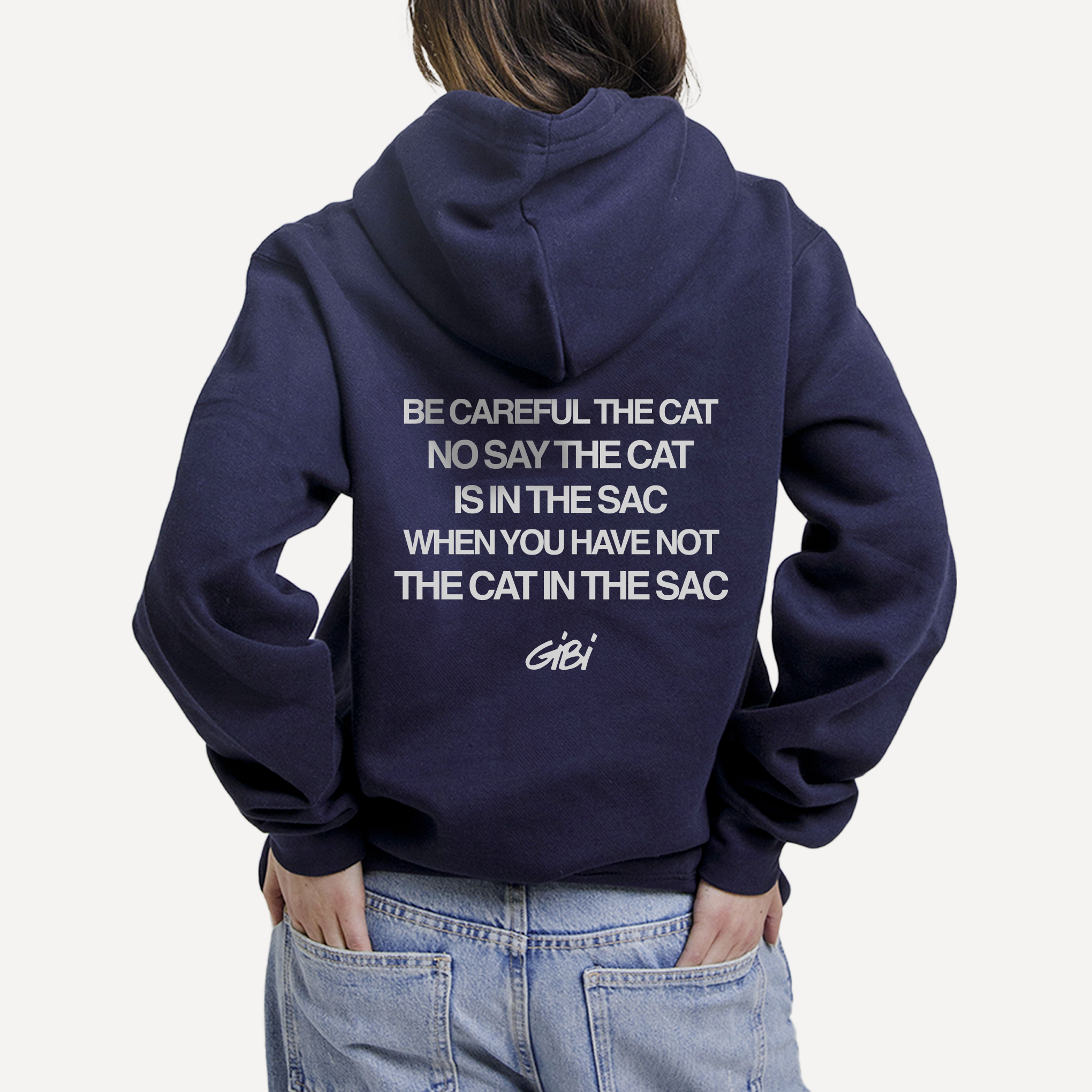 Hoodie NO SAY CAT - Gibi