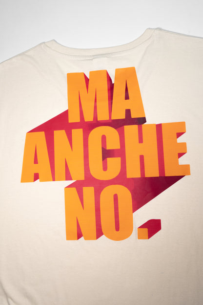 T-SHIRT "MA ANCHE NO" OFF-WHITE - Gibi