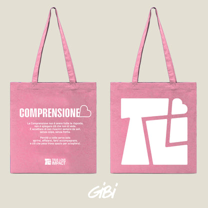 Borsa shopper rosa Gibi Merch con design elegante, manici robusti e spazio per oggetti quotidiani, ideale per shopping e uso quotidiano.