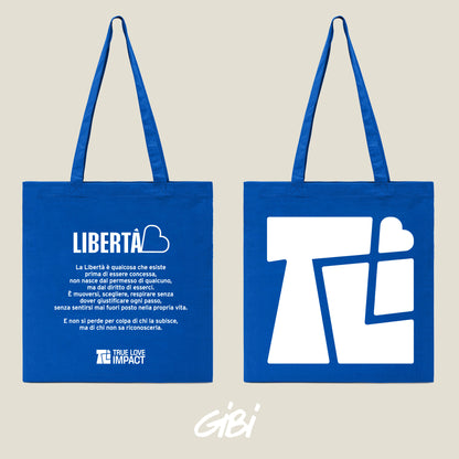 Borsa shopper Gibi Merch Liberty, grande capacità, design elegante, manici resistenti, ideale per shopping e uso quotidiano