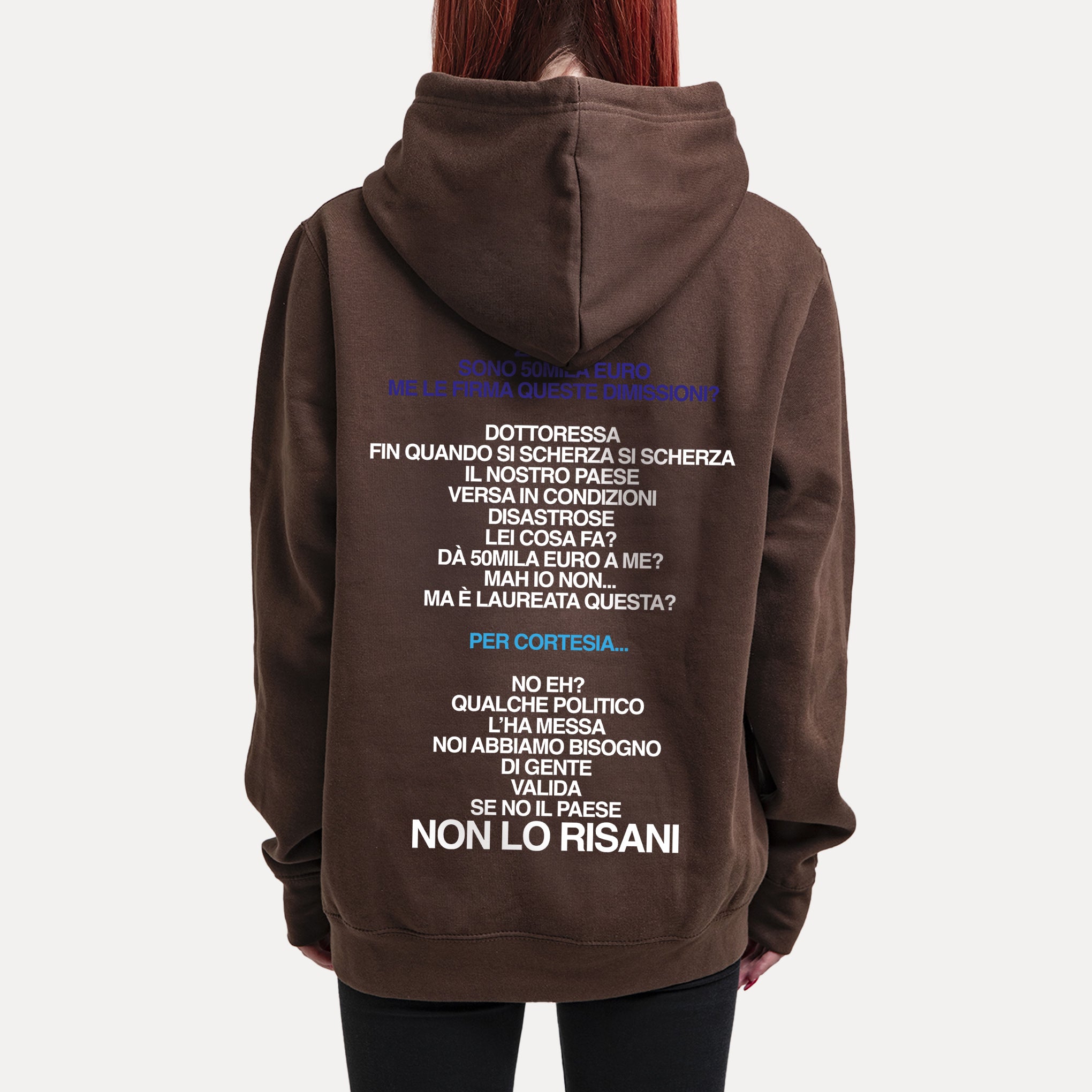 Hoodie NON LO RISANI - Gibi