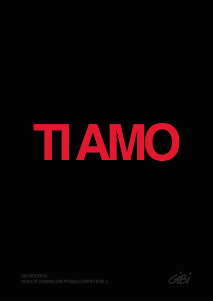 Poster "TI AMO" Omaggio - Gibi
