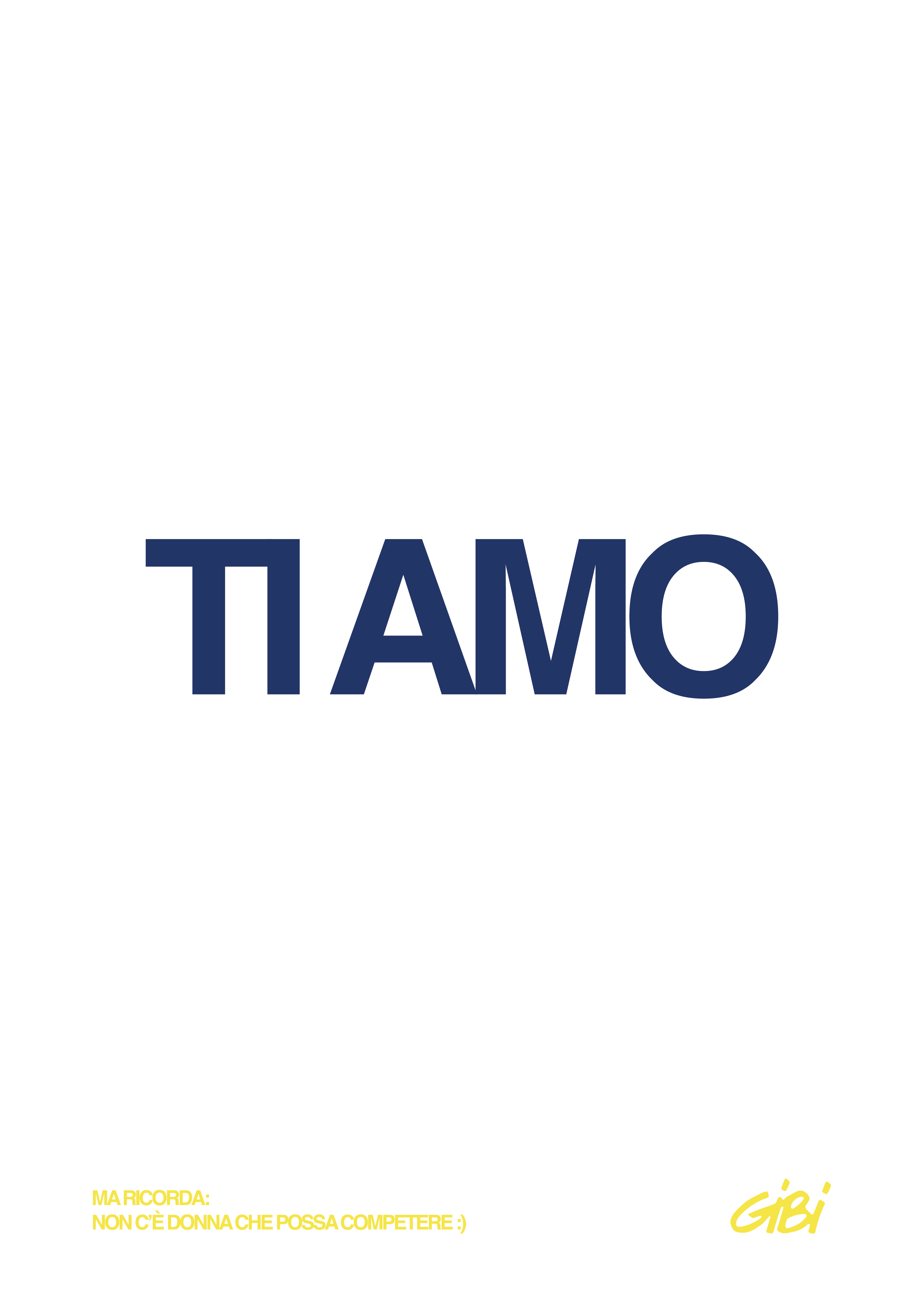 Poster "TI AMO" Omaggio - Gibi