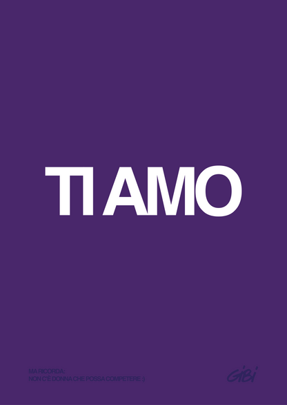 Poster "TI AMO" Omaggio - Gibi