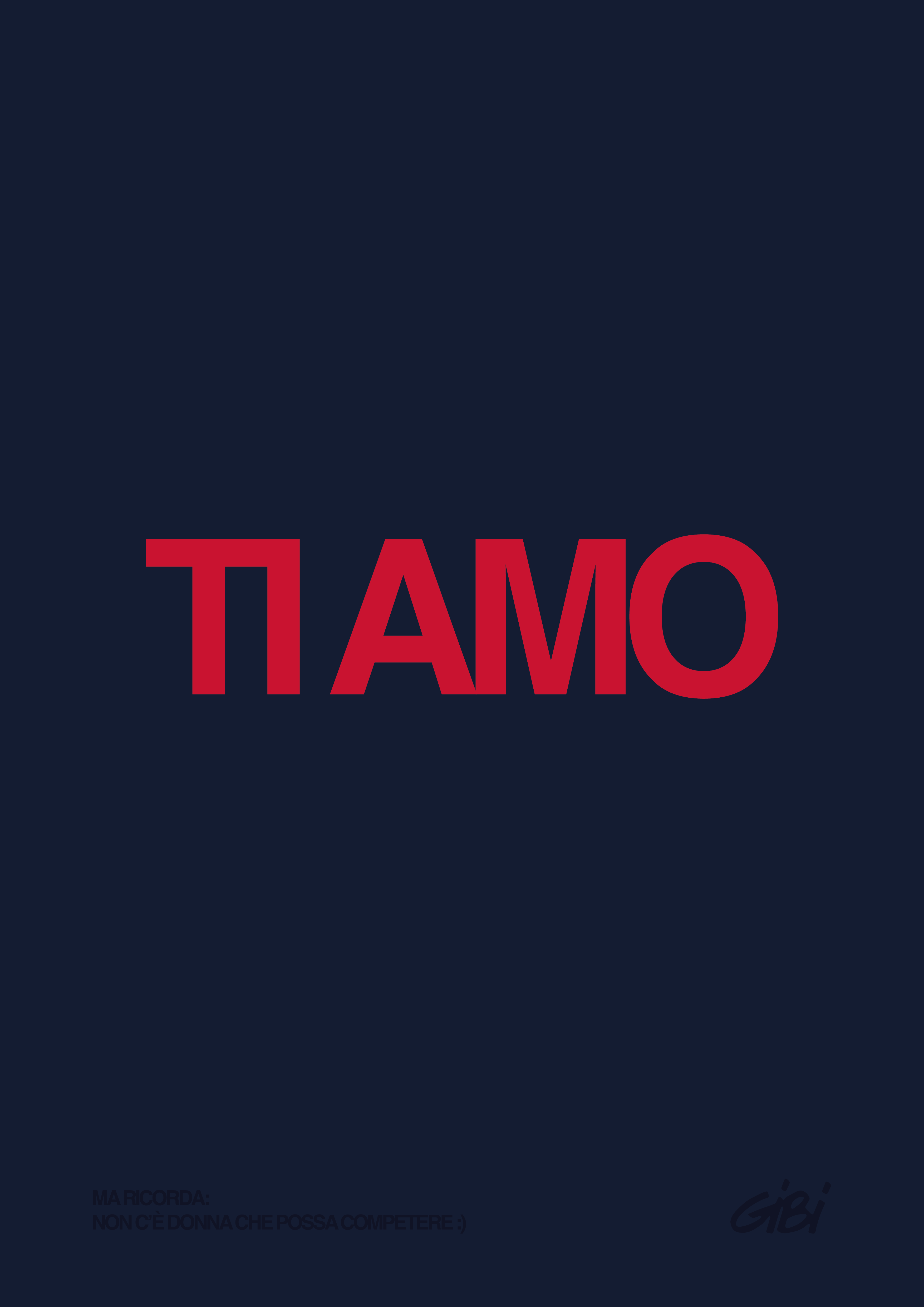 Poster "TI AMO" Omaggio - Gibi