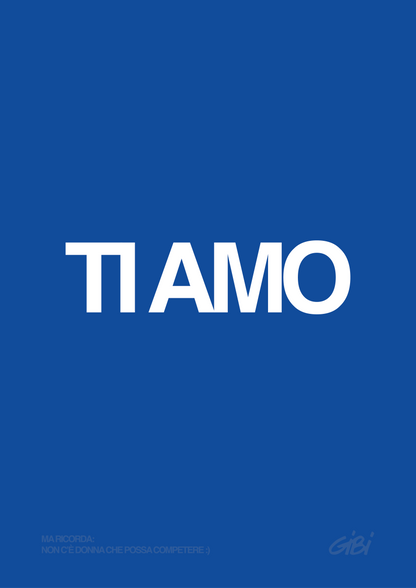 Poster "TI AMO" Omaggio - Gibi