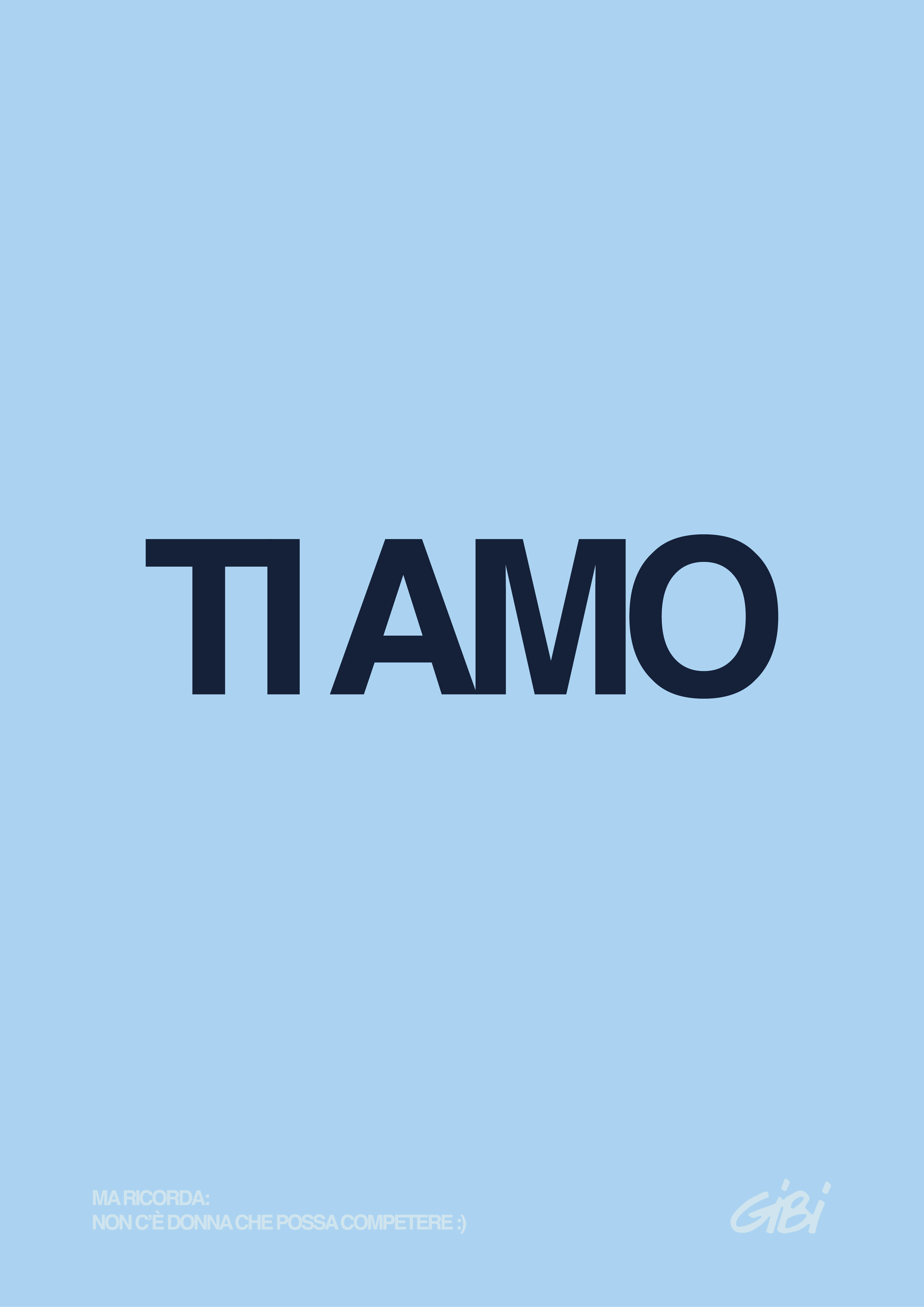 Poster "TI AMO" Omaggio - Gibi