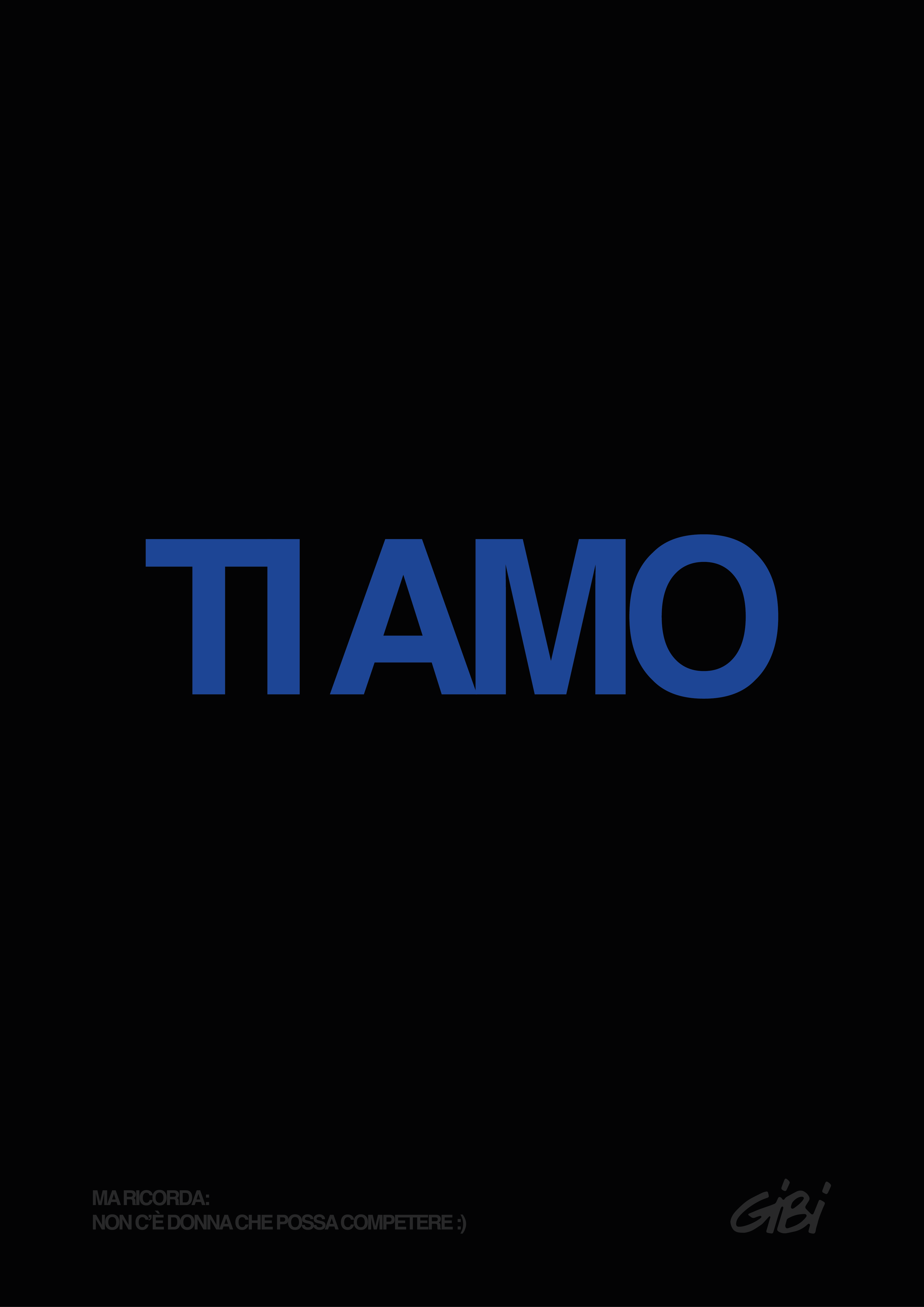 Poster "TI AMO" Omaggio - Gibi