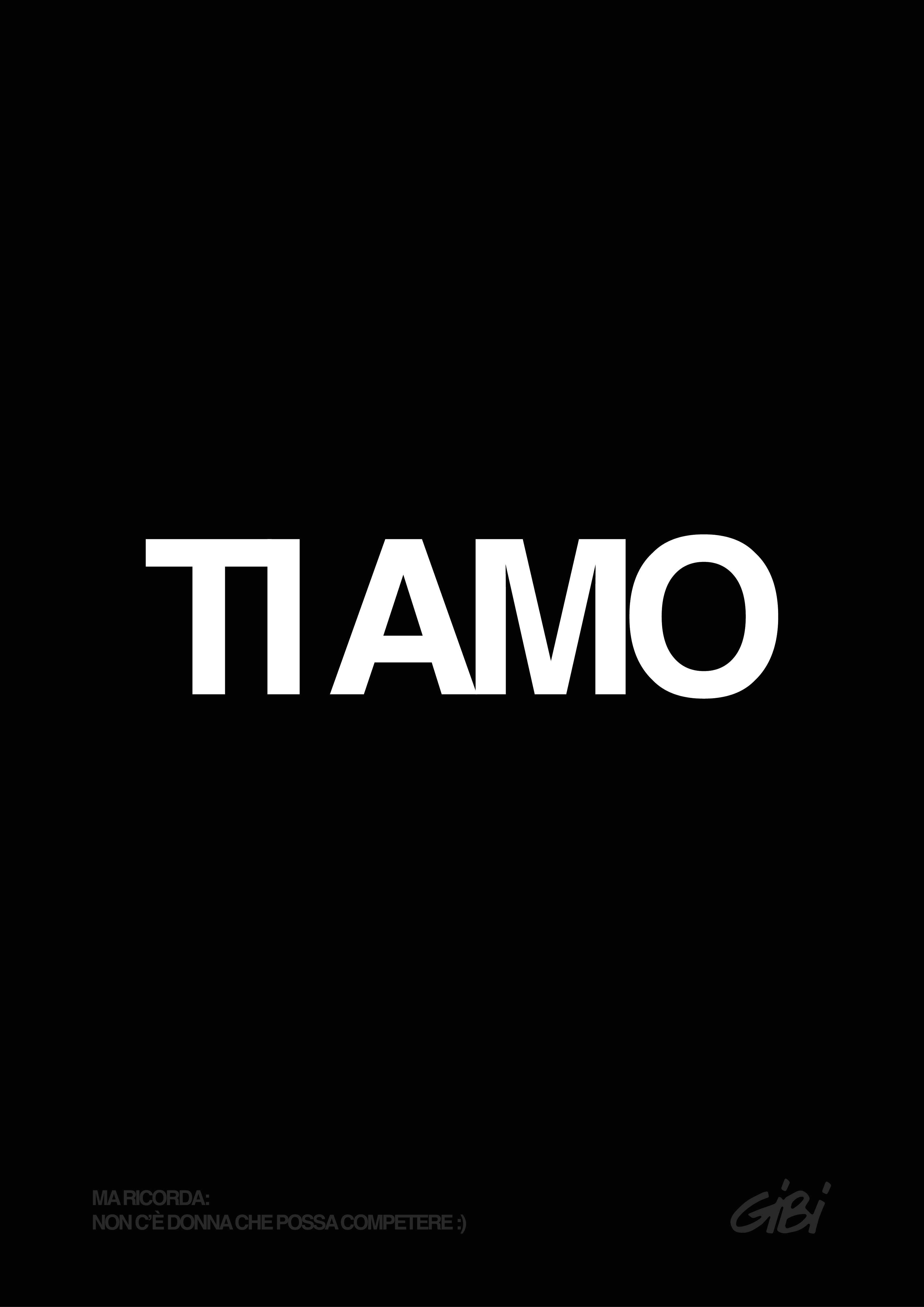 Poster "TI AMO" Omaggio - Gibi