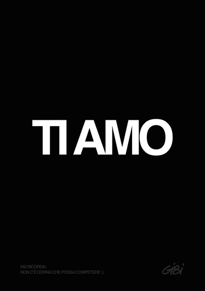 Poster "TI AMO" Omaggio - Gibi