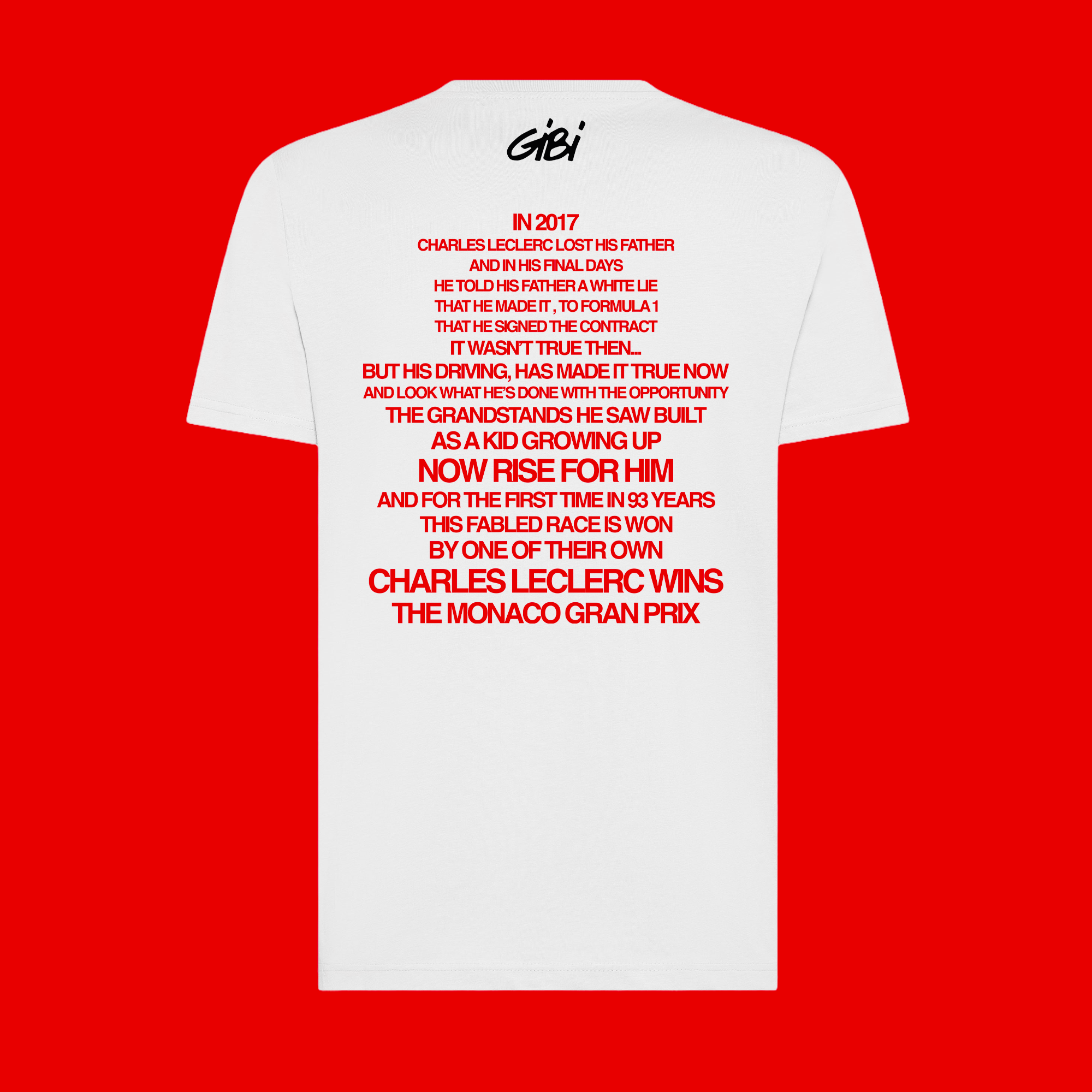 T-shirt Gibi Merch con stampa retrò "We Won It" con design digitale colorato, tessuto morbido e comodo.