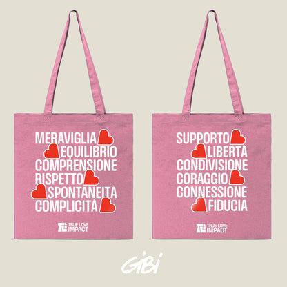 Borsa shopper rosa Gibi Merch Shopper 3 con manici robusti e spazio ampio, ideale per shopping e uso quotidiano