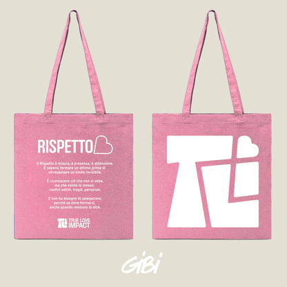 Borsa shopper rosa Gibi Merch con manici robusti e spazio ampio, ideale per shopping e uso quotidiano.
