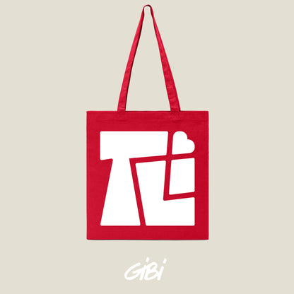 Shopper Gibi Merch 2 con logo e manici resistenti, ideale per shopping e uso quotidiano, in tessuto resistente e pratico.