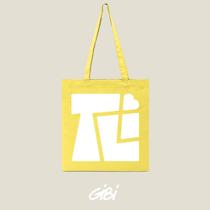 Shopper Gibi Merch 2 in tessuto nero con manici resistenti, elegante e capiente per acquisti e uso quotidiano.