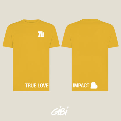 T-shirt Gibi Merch Honey Impact in cotone con grafica colorata, maniche corte e vestibilità comoda, vista frontale.