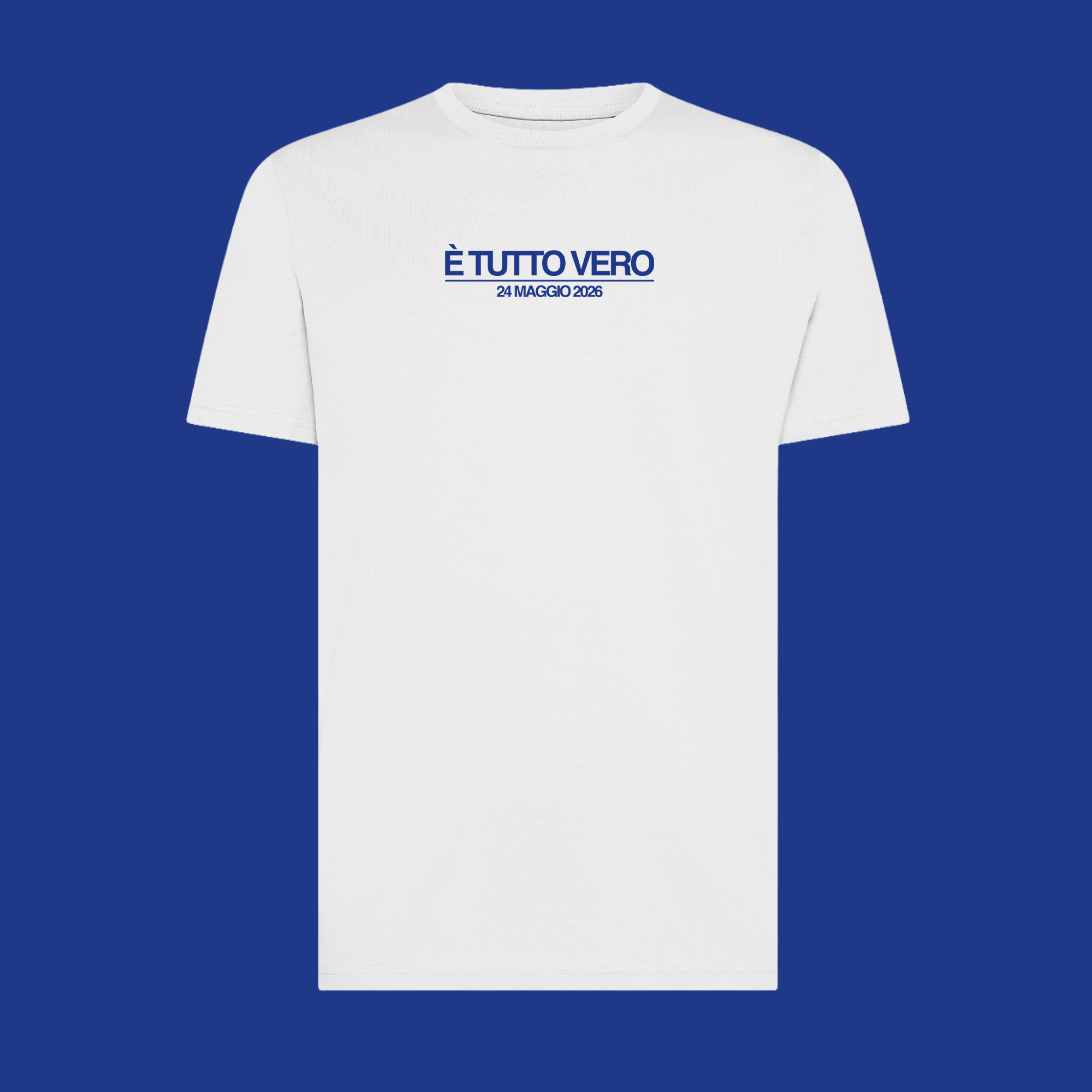 Maglietta Gibi Merch "È TUTTO VERO" con stampa frontale, tessuto morbido e vestibilità comoda, ideale per fan di Gibi.