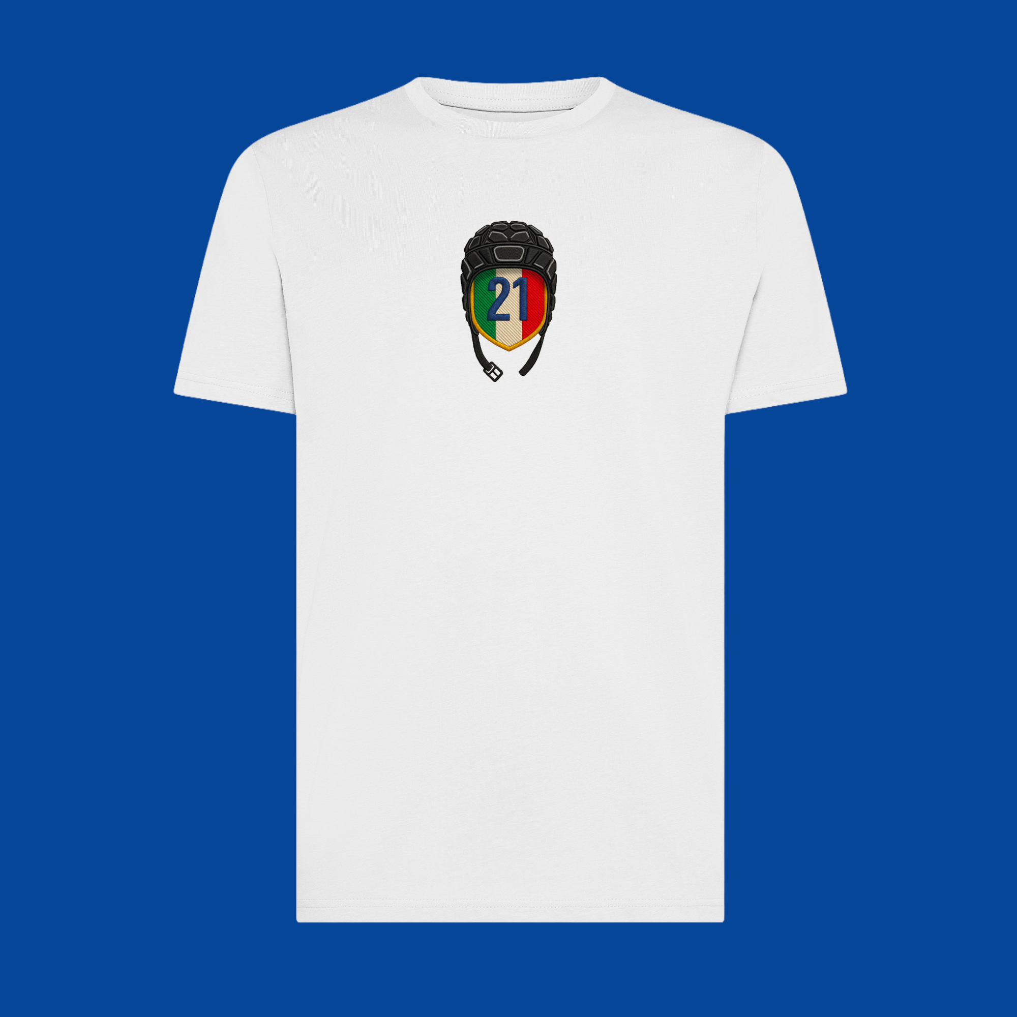 T-shirt Gibi Merch IL N.21 con stampa frontale digitale, maglietta casual in cotone con design moderno e dettagli nitidi.