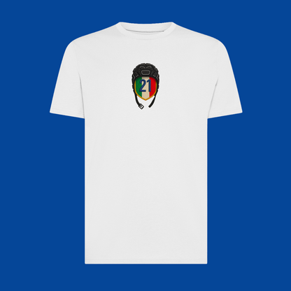 T-shirt Gibi Merch IL N.21 con stampa frontale digitale, maglietta casual in cotone con design moderno e dettagli nitidi.