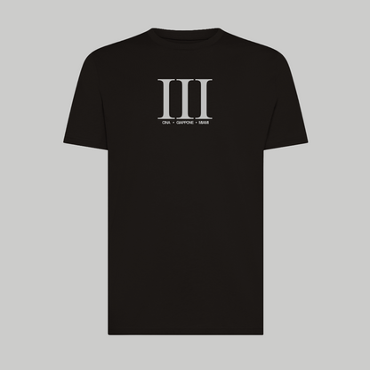 Maglietta Gibi Merch per infilare la terza, vista frontale, tessuto morbido e taglio comodo, design semplice e logo sulla parte anteriore.