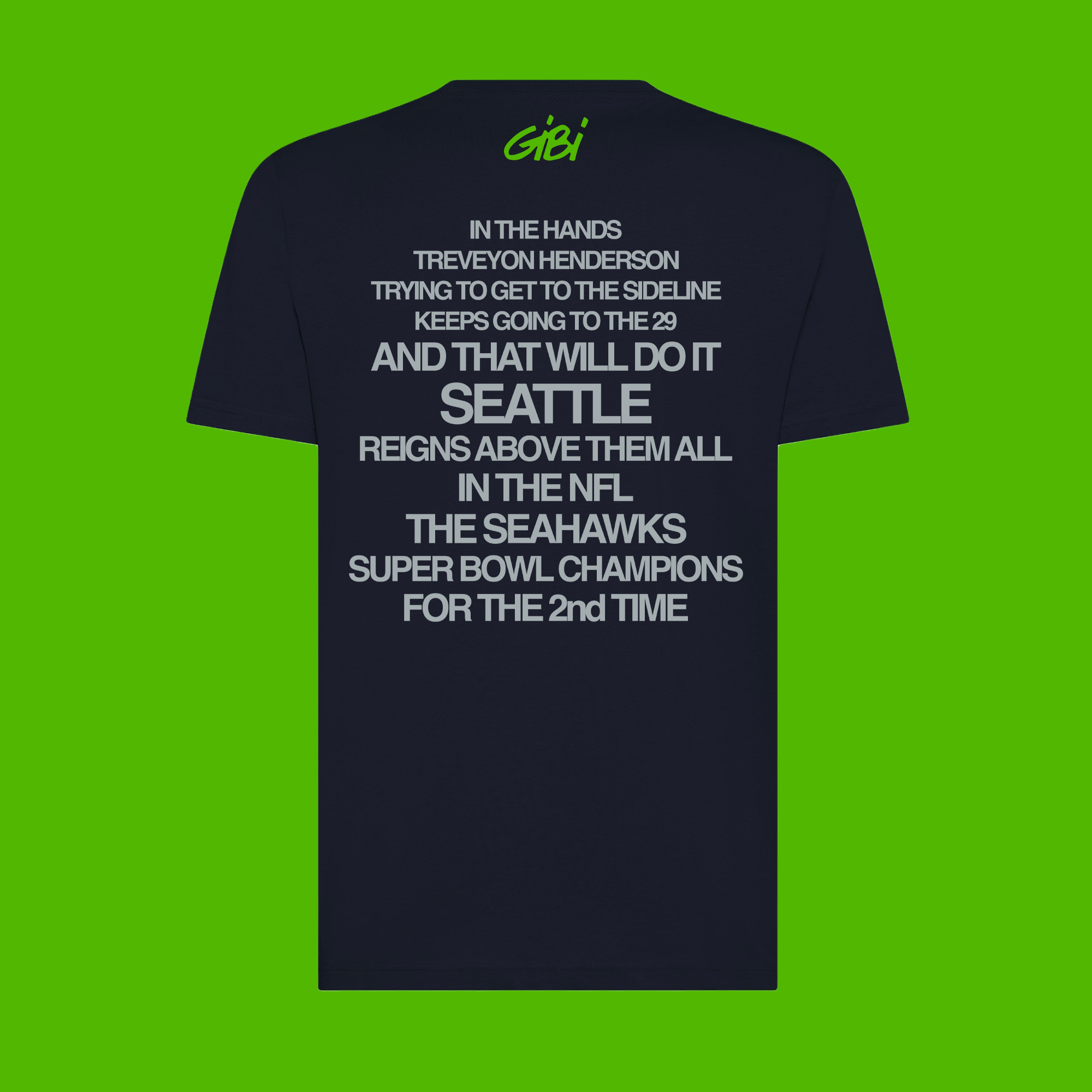 T-shirt Gibi Merch THE 12s con design digitale retrò, bianco, cotone, vestibilità classica, immagine frontale.