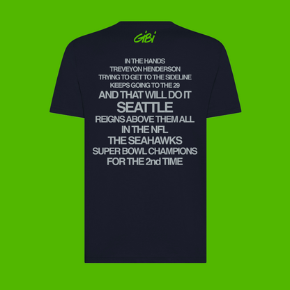 T-shirt Gibi Merch THE 12s con design digitale retrò, bianco, cotone, vestibilità classica, immagine frontale.